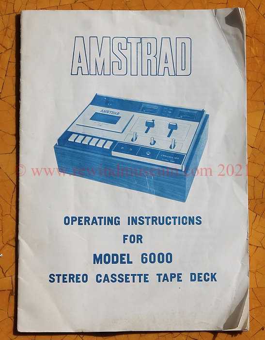 Amstrad 6000 manual