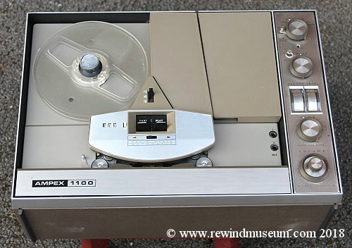 Ampex 1100 reel to reel audio tape recorder.