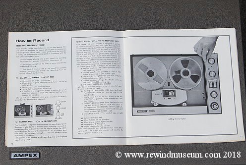 Ampex 1100 reel to reel audio tape recorder.