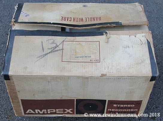 Ampex 1100 reel to reel audio tape recorder.