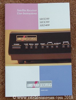 Amstrad SRX400 instructions