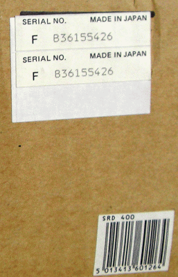Amstrad SRX400 serial number