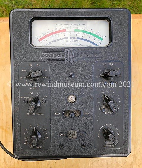 Avo Valve Tester with universal panel.