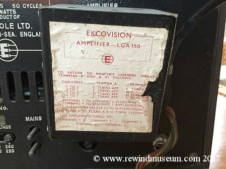 1951. Ekcovision Model T164