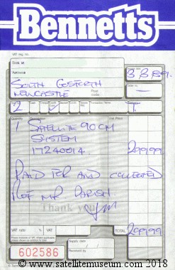 The Receipt from 1989
