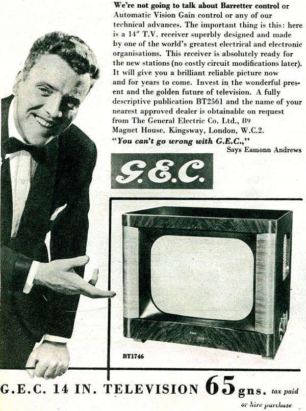 1953 GEC B.T.1746 14-inch TV