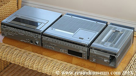 JVC HR-2200 EK portable VCR and tuner.