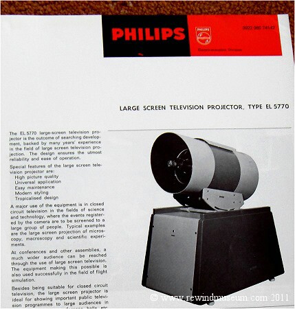 Philips Projection TV el5770.