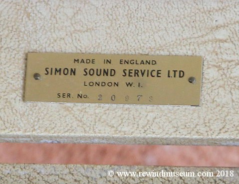 Simon SP2 Valve (Tube) Tape Recorder