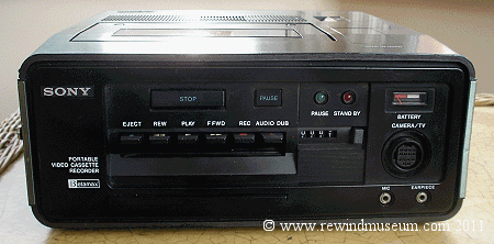 Sony SL-3000 first domestic portable Betamax.