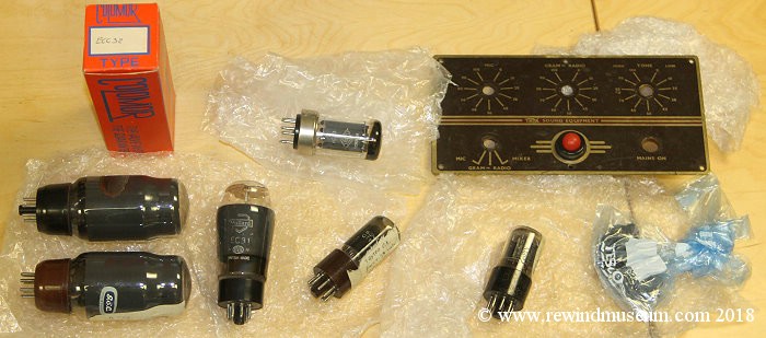 Spare valves for the Trix T.633B Amplifier