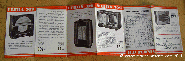 Old Ultra radio leaflet.