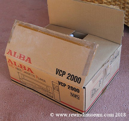 Alba VCP 2000 VHS playback only player.