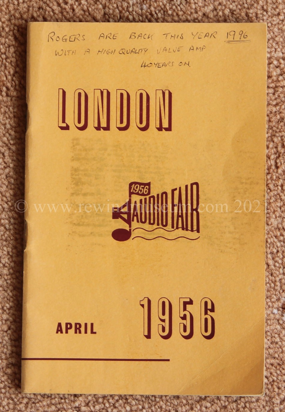 The London Audio Fair. April 1956.