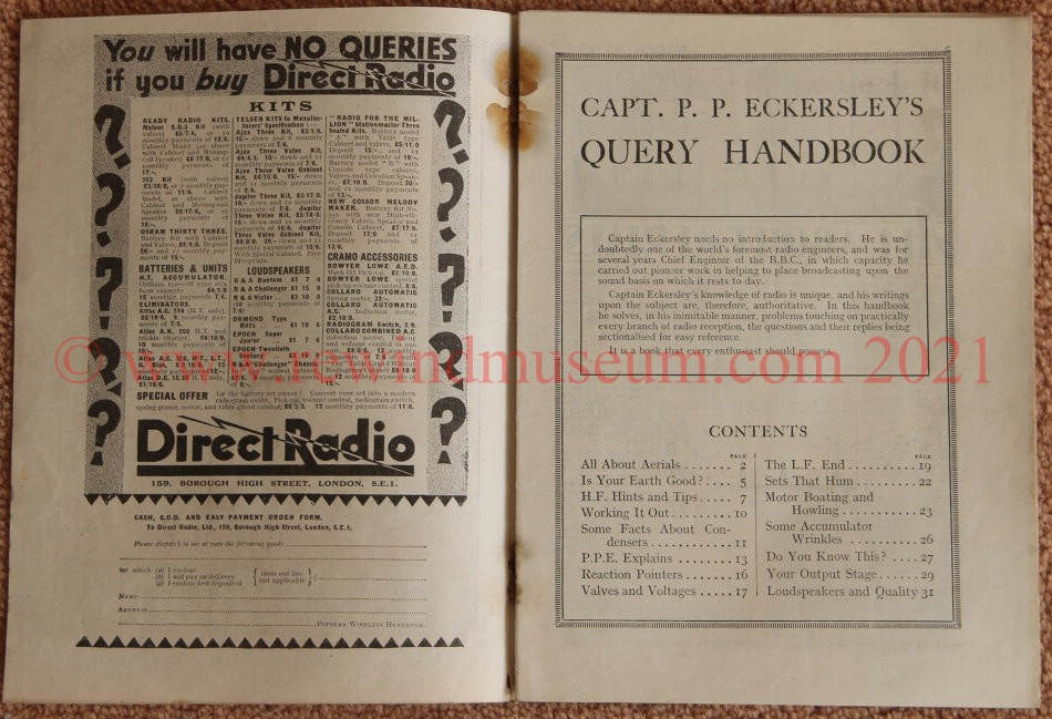 Capt. P.P. Eckersley's Query Handbook.