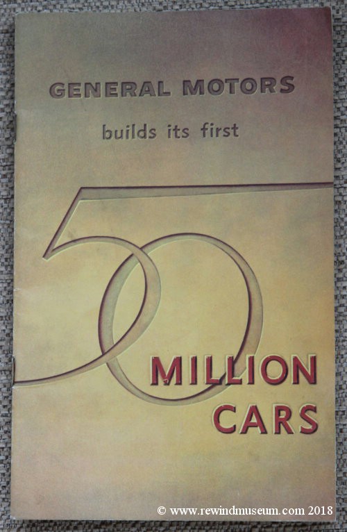 General Motors builds it's first 50 Million Cars.