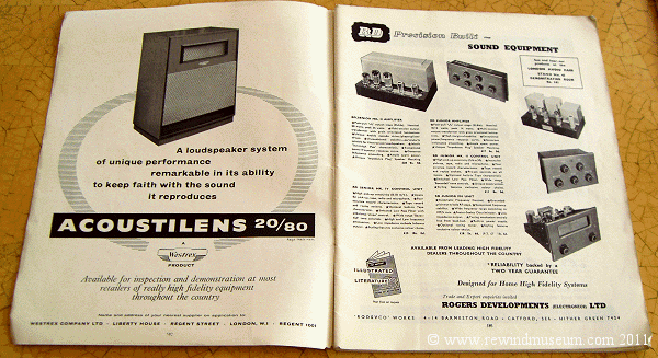 Hi Fi News magazine. April 1958.