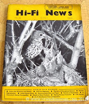 Hi Fi News magazine. April 1958.