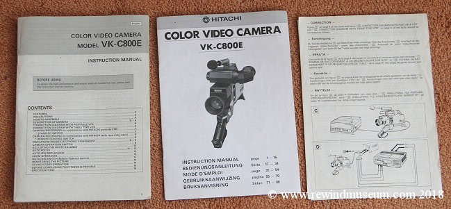 Hitachi VK-C800E camera