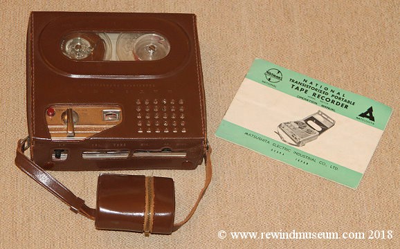 National rq-114 portable reel to reel recorder