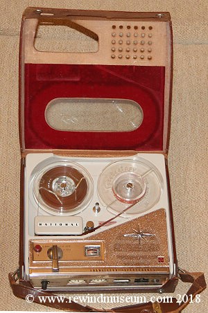 National rq-114 portable reel to reel recorder