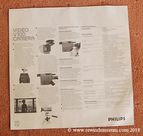 Philips V100 camera