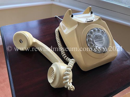 Two ivory GPO earlier Model 746 Phones.