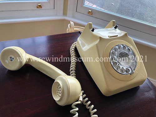 Two ivory GPO earlier Model 746 Phones.