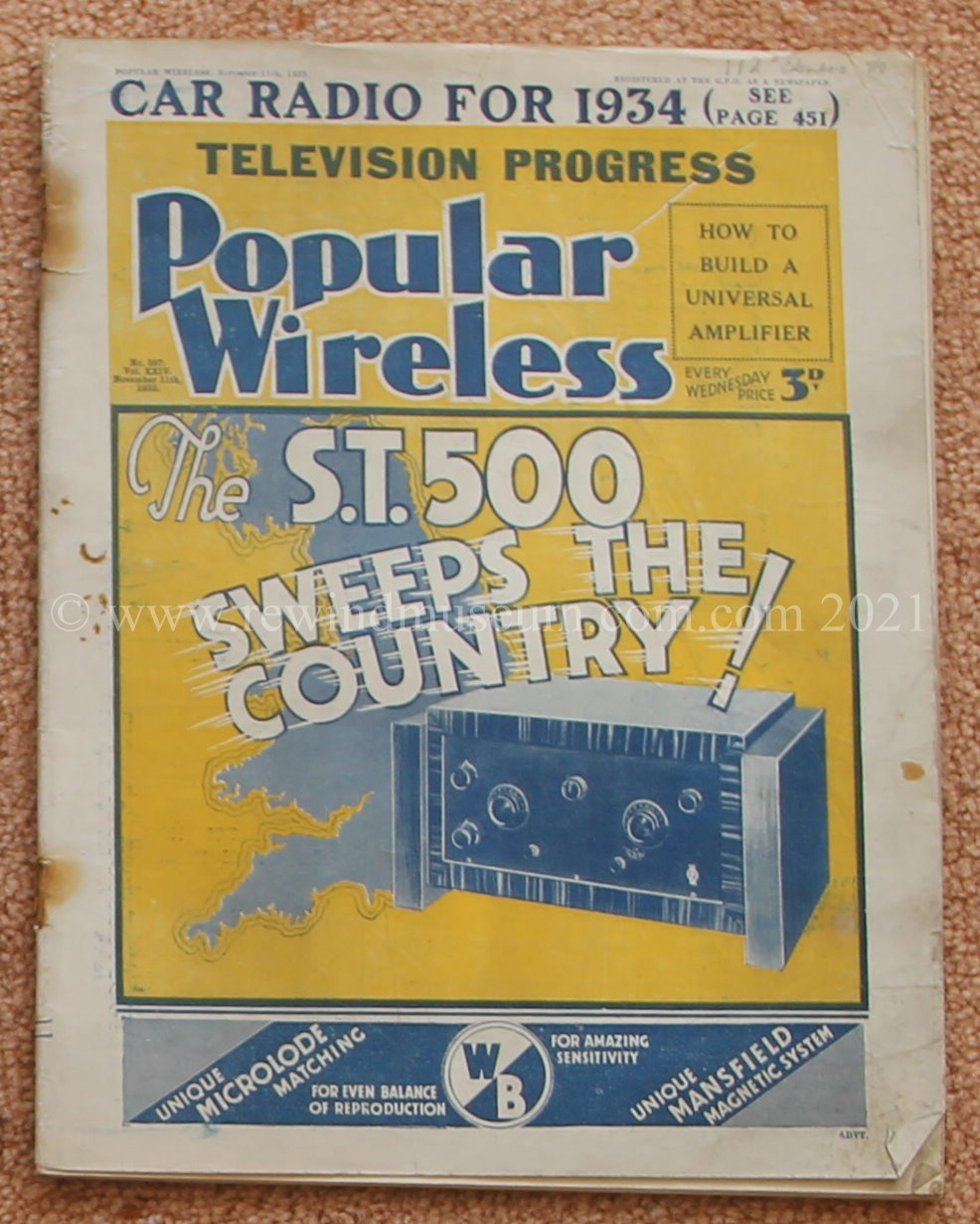 Popular Wireless. Nov. 1933