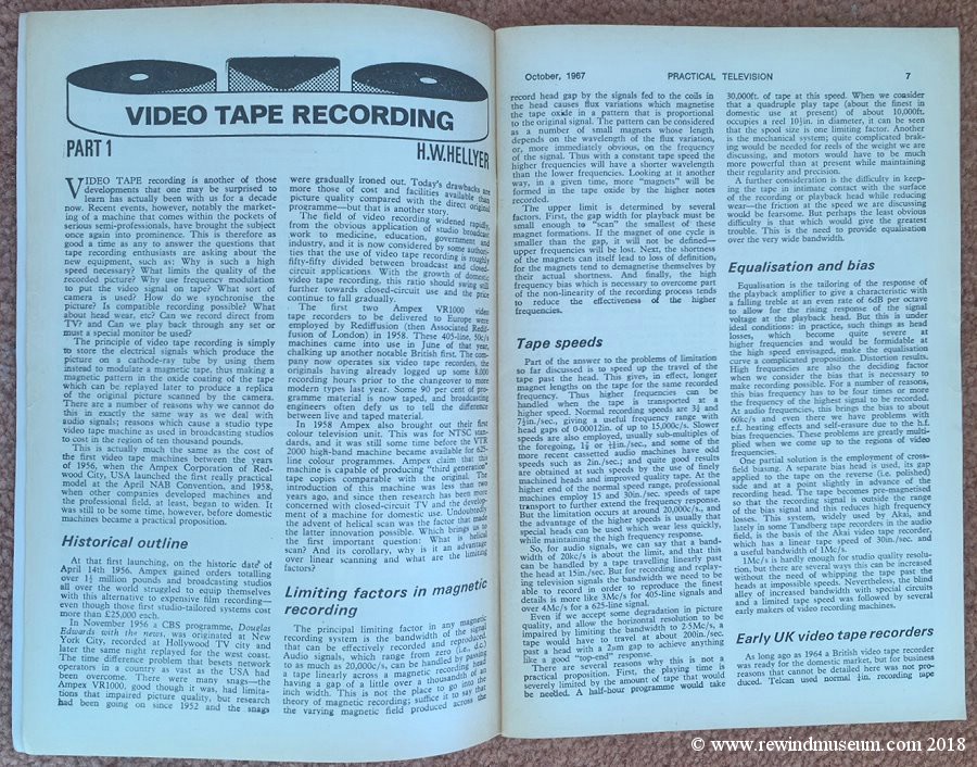 Practical Television magazine, video recording.