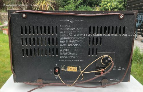 Pye P93W/U valve radio.