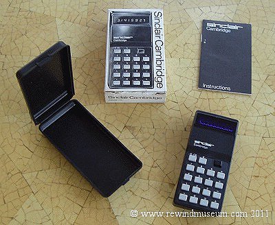 Sinclair Cambridge Calculator.