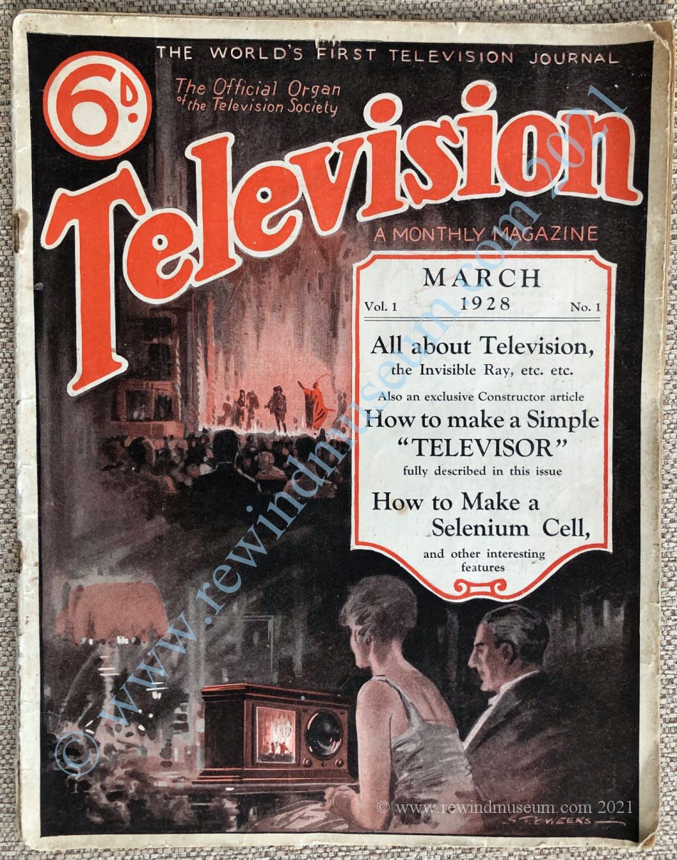 Television magazine March 1928. Vol. 1 No. 1.