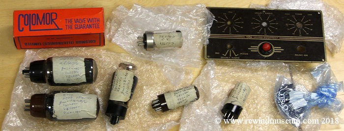 Spare valves for the Trix T.633B Amplifier