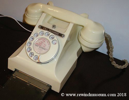 White Bakelite type 300 phone.