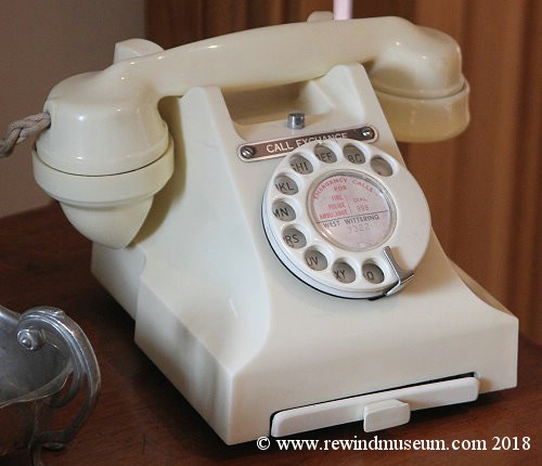 White Bakelite type 300 phone.