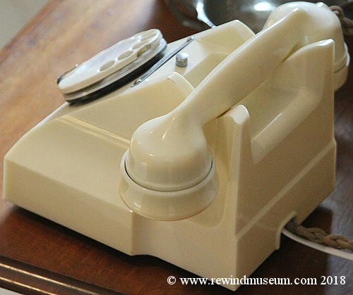 White Bakelite type 300 phone.