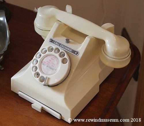 White Bakelite type 300 phone.